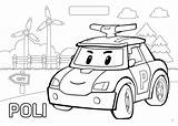 Poli Robocar Coloring Pages Drawing Car Getdrawings sketch template