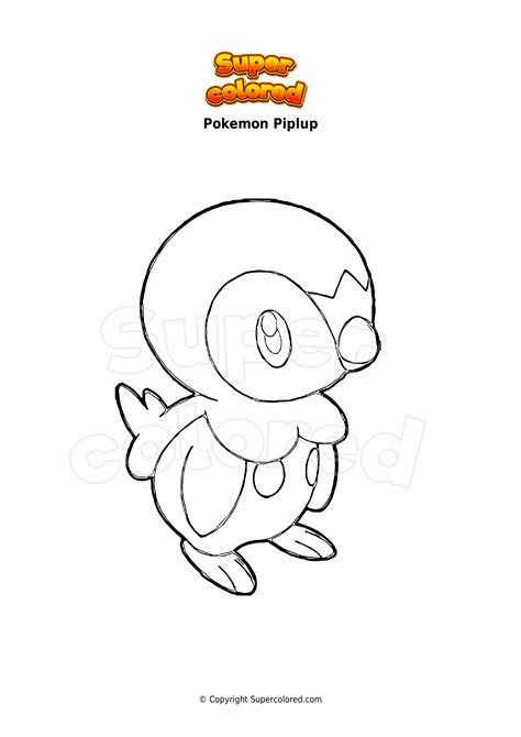 coloring pages  pokemon piplup