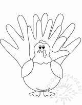 Turkey Hands Template Thanksgiving Coloring sketch template