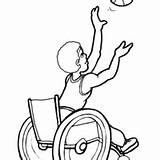 Cadeira Rodas Basquete Desenho Menino Jogador Tudodesenhos sketch template