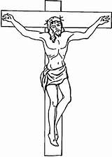Cross Jesus Coloring Pages Color Jezus Supercoloring Christ sketch template