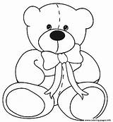 Coloring Teddy Bear Pages Printable Print Kids Drawing Color Bears Line Classic Colouring Sheets Valentine Book Roosevelt Getdrawings Template Getcolorings sketch template