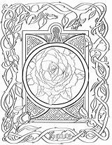 Celtic Coloring Rose Knot Deviantart Adult sketch template