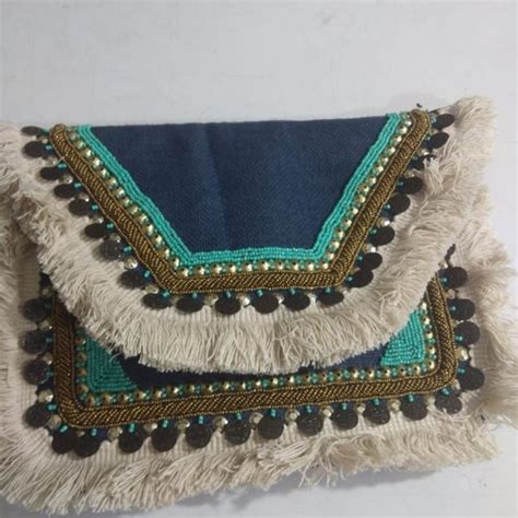 boho fashion beaded clutch vintage banjara indian gypsy clutch bag