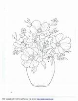 Bouquets Dover sketch template