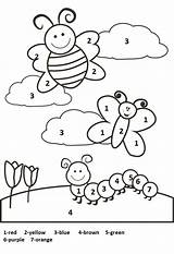 Number Coloring Preschoolactivities Toddler Preschoolers Raupe Malvorlagen Zahlen Actvities Schmetterling Lire Colori Marge Preschoolplanet Springtime sketch template