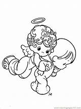 Coloring Precious Moments Pages Printable Boy Angel Baby Angels Children Drawing Christmas Sheets Kids Color Print Book Nativity Getcolorings Para sketch template