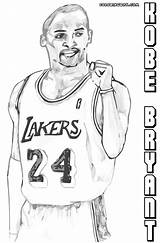 Kobe Bryant Coloring Pages Google Colouring Sheets Printable Search sketch template