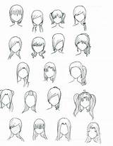 Anime Hair Girl Female Long Deviantart Cute Template Mobile Coloring Tips Pro Side Sketch Pages sketch template
