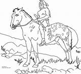 Appaloosa Perce Nez Coloring Horse Printable Pages Native American Click Size sketch template