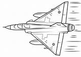 Fighter Mirage Aereo Caccia sketch template