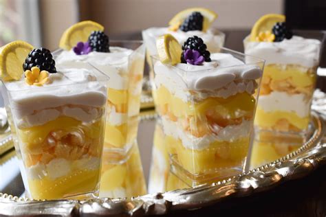 Elderflower And Lemon Mini Trifles Recipe With Images