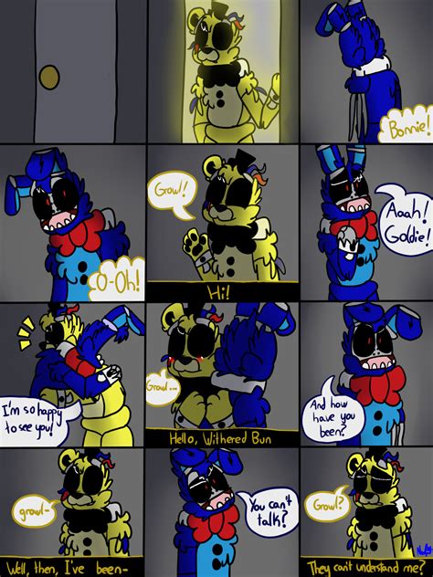 Withered Golden Freddy X Withered Bonnie Comic 1 By