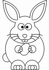Easter Bunny Coloring Printable Kids Pages Cartoon Drawing Clipart Rabbit Drawings Clip Color Ausmalbilder Print Sheet Cliparts Svg Kinder Colouring sketch template