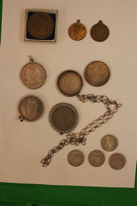 nederland kleine verzameling van  zilveren munten catawiki