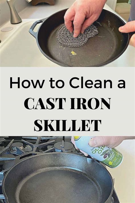 clean  cast iron skillet  love camping