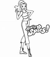 Coloring Totally Spies Pages sketch template