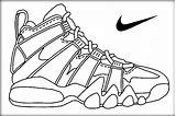 Coloring Pages Tennis Shoe Shoes Getcolorings sketch template