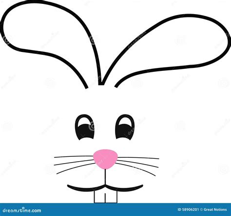 stock image bunny face image