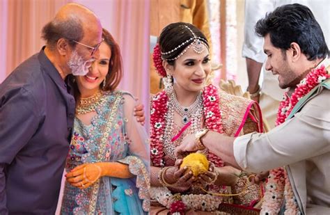 rajinikanth s daughter just got married and her bridal looks are worth