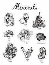 Mineral Geology 11x14 Sketches sketch template