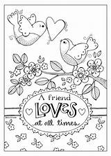 Coloring Pages Valentines Valentine Bible Printable Friend Printables Times Loves Biblical Jesus Choose Board Karladornacher sketch template