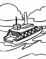 Ferry Boat Clipart Coloring Pages Ship Transportation Drawing Handipoints Line Paddle Cliparts Clip Color Vehicles Print Row Boats Getdrawings Printable sketch template