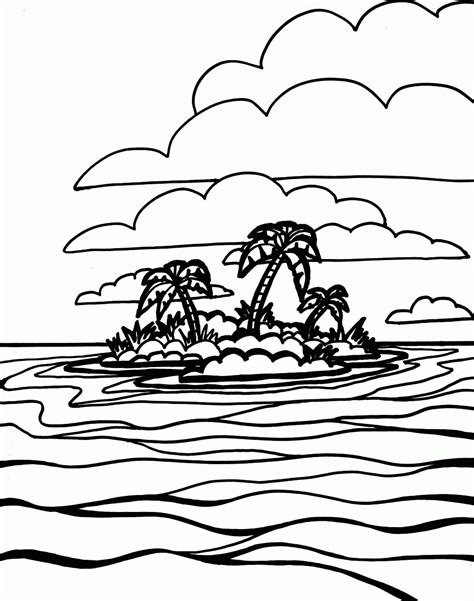 coloring page   island coloring home