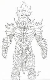 Skyrim Armor Coloring Pages Drawing Dragon Knight Deadric Slush Puppy Sketch Draw Template Deviantart Easy Print Search Sheets Choose Board sketch template