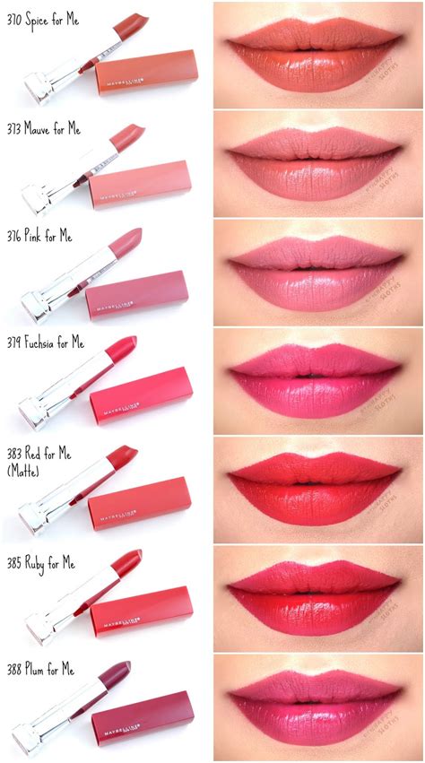 maybelline    lipstick  color sensational review