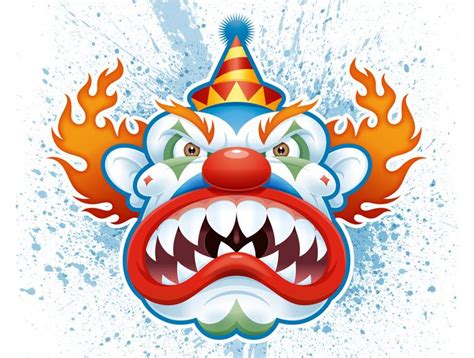 logos business cards social designs   brandcrowd evil clowns creepy clown