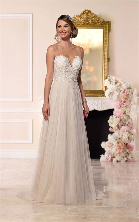 Beaded Lace French Tulle Dress Stella York Wedding Dresses
