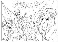 daniel   lions den coloring page primary pinterest lions