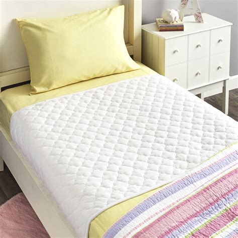 large mattress protector bed pee pad  kids incontinence white