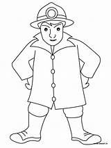 Fireman Coloring Drawing Pages Firefighter Thedrawbot Firemen Kids Getdrawings sketch template