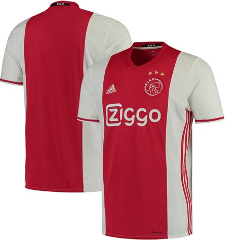 adidas ajax whitered  home jersey