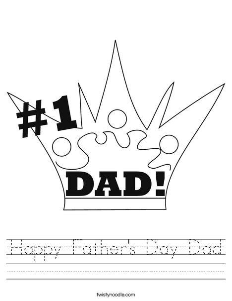 happy fathers day dad worksheet twisty noodle happy fathers day dad