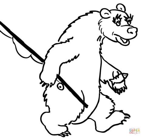 bear fisher coloring page  printable coloring pages