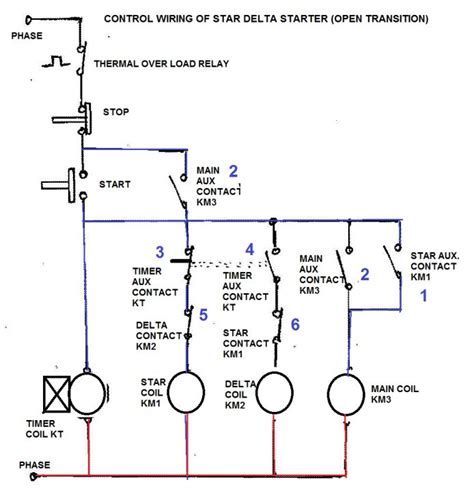 star delta starter   single  diagram circuit diagram electrical circuit diagram