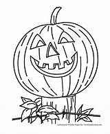 Coloring Pumpkin Halloween Pages Color Scary Pumpkins Printable Kids Sheets Spooky Printables Print Candy Jack Smiling Lanterns Popular Holiday Honkingdonkey sketch template