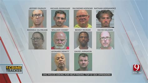 Oklahoma City Police Release Their Top 10 Wanted Sex