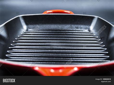 red cast iron griddle image photo  trial bigstock