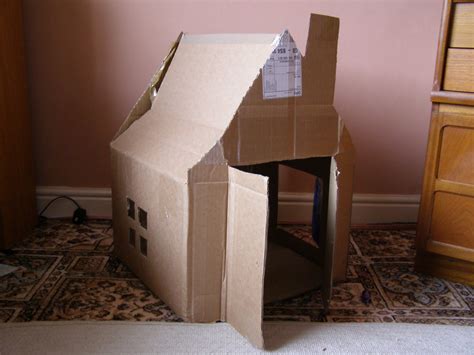 create   hands creativity  cardboard boxes house