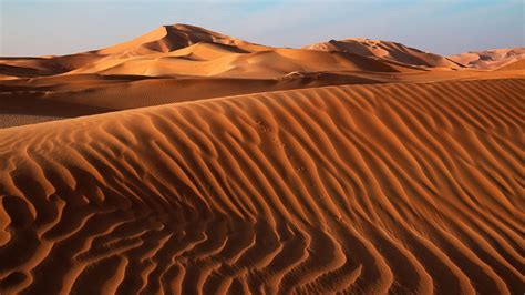 wallpaper id  sand desert dunes relief sunset twilight