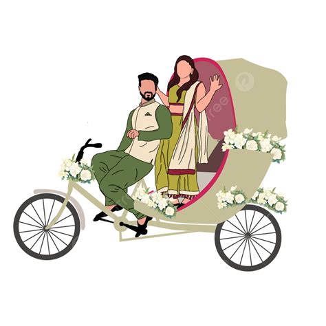 mehendi couple  rickshaw mehendi couple rickshaw wedding