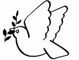 Clipart Spirit Holy Dove Clip Library Coloring Printable sketch template