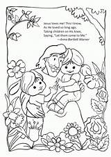 Coloring Children Jesus Little Come Let Book Library Clipart sketch template