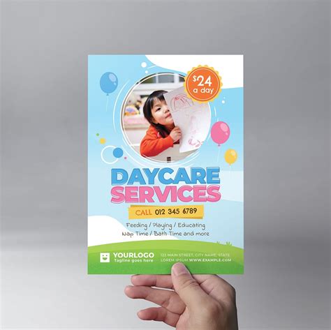 daycare flyer templates psd ai vector brandpacks