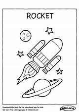 Rocket Coloring Kids Worksheets Kidloland Worksheet Printable sketch template