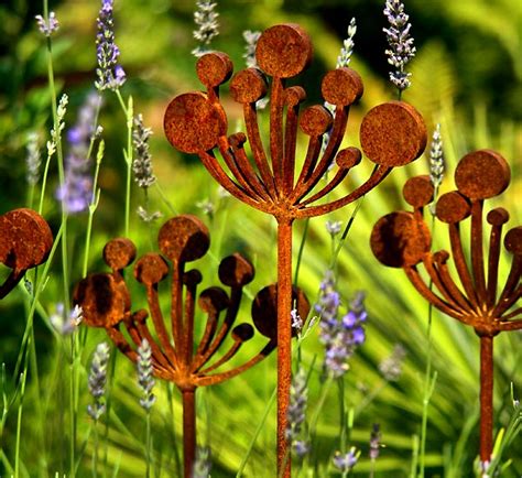 Cow Parsley Garden Sculptures | Metal Garden Sculpture
